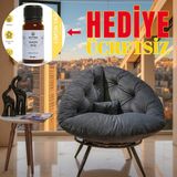 Geniş Oturma Alanlı Berjer Tekli Koltuk – Limon Uçucu Yağı 10 ml Hediye - Füme