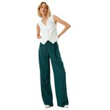 Geniş Paça Baggy Pantolon Krep Kumaş Cep Detaylı