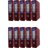 Geniş Plastik Klasör (56411-080) Kırmızı 10 Lu Paket - Çok Renkli