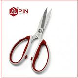 Geniş Saplı Kumaş Kesim Makası 7 Inç - PIN-4073 (7\") - Kırmızı - Beyaz