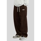 GENIUS Erkek Pantolon Fitilli Kadife Bol Paça Oversize Pantolon
