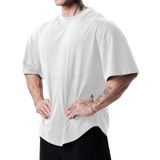 Genius Erkek Spor Tişört Oversize Fitness & Gym Antrenman Tişörtü (Düz, Oversize)