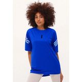 Genius Genıus Store Kadın Spor Tişört Baskılı Fitness, Antrenman Fit - XL - Koyu Mavi