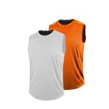 GENIUS STORE 2'li Erkek Nem Emici Hızlı Kuruma Teknik Performans Sporcu Sıfır Kol T-shirt DRIFIT-SIFIRKOL2