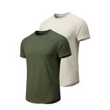 GENIUS STORE 2'li Paket Erkek Spor Tişört Pamuklu Esnek Günlük Kullanıma Uygun Premium Rahat KalıpT-shirt