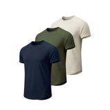 GENIUS STORE 3'lü Paket Erkek Spor Tişört Pamuklu Esnek Günlük Kullanıma Uygun Premium Rahat KalıpT-shirt