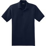 Genius Store erkek Çekmeyen Pamuklu Kumaş Regular Fit Standart Kesim Kıvrılmaz Polo Yaka Tişört Poloyaka-Tshırt - Bulunmuyor - Lacivert