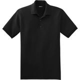 Genius Store erkek Çekmeyen Pamuklu Kumaş Regular Fit Standart Kesim Kıvrılmaz Polo Yaka Tişört Poloyaka-Tshırt - Bulunmuyor - Siyah