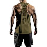 Genius Store Erkek Dry Fit Y-Back Gym Atleti Haki Renkli 2XL Beden Spor İçin Uygun