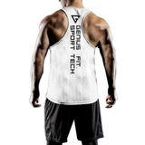 Genius Store Erkek Dry Fit Y-Back Gym Fitness Sporcu Atleti Genıus-Fıt Beyaz 2Xl
