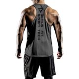 Genius Store Erkek Dry Fit Y-Back Gym Fitness Sporcu Atleti Genıus-Fıt Füme M