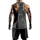 Genius Store Erkek Dry Fit Y-Back Gym Fitness Sporcu Atleti Genıus-Fıt Füme Xl