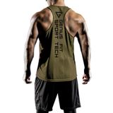 Genius Store Erkek Dry Fit Y-Back Gym Fitness Sporcu Atleti Genıus-Fıt Haki S