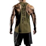 Genius Store Erkek Dry Fit Y-Back Gym Fitness Sporcu Atleti Genıus-Fıt Haki Xl