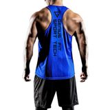 Genius Store Erkek Dry Fit Y-Back Gym Fitness Sporcu Atleti Genıus-Fıt Saks Mavi L