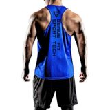 Genius Store Erkek Dry Fit Y-Back Gym Fitness Sporcu Atleti Genıus-Fıt Saks Mavi Xl