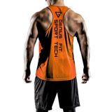 Genius Store Erkek Dry Fit Y-Back Gym Fitness Sporcu Atleti Genıus-Fıt Turuncu 2Xl