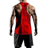 GENIUS STORE Erkek Dry Fit Y-back Gym Fitness Sporcu Atleti (KIRMIZ, S)