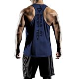 GENIUS STORE Erkek Dry Fit Y-back Gym Fitness Sporcu Atleti (LACİVERT, L)