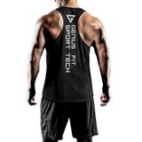 GENIUS STORE Erkek Dry Fit Y-back Gym Fitness Sporcu Atleti (SİYAH, XL)