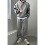 Genius Store Erkek Eşofman Takımı Şardonlu 3 Iplik Içi Polarlı Günlük eşofman takımı 3iplik-Takım - 2XL - Gri