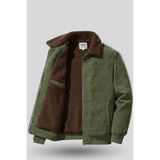 GENIUS STORE Erkek Kadife Mont Peluş Astarlı Tam Fermuarlı Gömlek Yaka Spor Mont