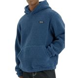 Genıus Store Erkek Kapüşonlu Polar Sherpa Kuzu Kumaş İçi Şardonlu Kapüşonlu Sweatshırt SHERPA-KAP (İndigo, M)
