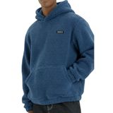 Genıus Store Erkek Kapüşonlu Polar Sherpa Kuzu Kumaş İçi Şardonlu Kapüşonlu Sweatshırt SHERPA-KAP (İndigo, S)