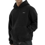 Genıus Store Erkek Kapüşonlu Polar Sherpa Kuzu Kumaş İçi Şardonlu Kapüşonlu Sweatshırt SHERPA-KAP (Siyah, S)