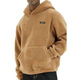GENIUS STORE Erkek Kapüşonlu Polar Sherpa Kuzu Kumaş İçi Şardonlu Kapüşonlu Sweatshırt SHERPA-KAP