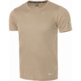 Genius Store Erkek Nem Emici Hızlı Kuruma Atletik Teknik Performans Spor T-Shirt Drıfıt-Kısakol - Bej
