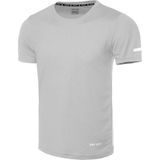 Genius Store Erkek Nem Emici Hızlı Kuruma Atletik Teknik Performans Spor T-shirt Drıfıt-kısakol gri