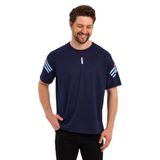 GENIUS STORE Erkek Nem Emici Hızlı Kuruma Atletik Teknik Performans Spor T-shirt (LACİVERT, M)