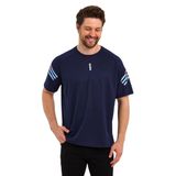 GENIUS STORE Erkek Nem Emici Hızlı Kuruma Atletik Teknik Performans Spor T-shirt (LACİVERT, S)