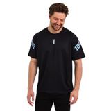 GENIUS STORE Erkek Nem Emici Hızlı Kuruma Atletik Teknik Performans Spor T-shirt (SİYAH, S)