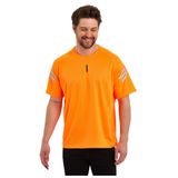 GENIUS STORE Erkek Nem Emici Hızlı Kuruma Atletik Teknik Performans Spor T-shirt (TURUNCU, M)