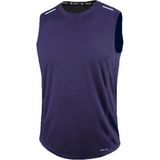 Genius Store Erkek Nem Emici Hızlı Kuruma Atletik Teknik Performans Sporcu Sıfır Kol T-shirt Drıfıt-sıfırkol lacivert