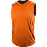 Genius Store Erkek Nem Emici Hızlı Kuruma Atletik Teknik Performans Sporcu Sıfır Kol T-shirt Drıfıt-sıfırkol turuncu