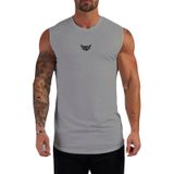 Genius Store Erkek Nem Emici Hızlı Kuruma Atletik Teknik Performans Sporcu Sıfır Kol T-shirt Mg-atlet gri
