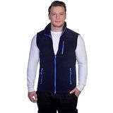 Genius Store Erkek Outdoor Spor Yelek 3 Cepli Polar Yelek (LACİVERT, M)