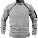 Genius Store Erkek Polar Outdoor Fermuarlı Kombat Tactical Cepli Polar Gri 2Xl