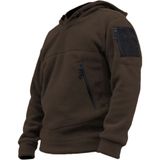 Genıus Store Erkek Polar Outdoor Kapşonlu Kombat Tactical Cepli Polar - Haki