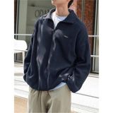 Genius Store Erkek Polar Oversize Sweatshirt Polar Sweatshirt - 2XL - Lacivert