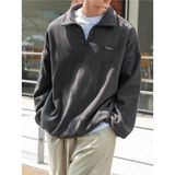 Genius Store Erkek Polar Oversize Sweatshirt Polar Sweatshirt - L - Füme