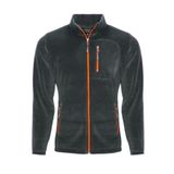 Genıus Store Erkek Polar Tam Fermuarlı 3 Cepli Outdoor Polar Ceket Tactical Flecee (FÜME / M)