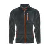 Genıus Store Erkek Polar Tam Fermuarlı 3 Cepli Outdoor Polar Ceket Tactical Flecee (FÜME / XXL)