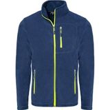 Genius Store Erkek Polar Tam Fermuarlı 3 Cepli Outdoor Polar Ceket Tactical Flecee İndigo 2Xl