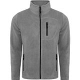 Genius Store Erkek Polar Tam Fermuarlı 3 Cepli Outdoor Polar Ceket Tactical Flecee Koyu Gri 2Xl