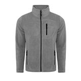 Genius Store Erkek Polar Tam Fermuarlı 3 Cepli Outdoor Polar Ceket Tactical Flecee Koyu Gri S