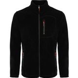 Genıus Store Erkek Polar Tam Fermuarlı 3 Cepli Outdoor Polar Ceket Tactical Flecee (SİYAH / M)